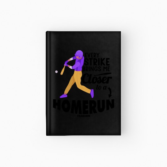 Baseball Pitcher Baseball Racket Sport Hardcover Journal