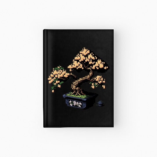 8 Bit Bonsai Tree Hardcover Journal