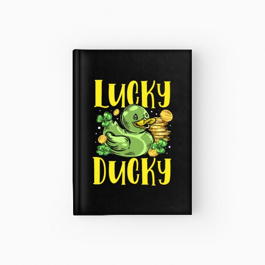 Lucky Ducky Shenanigan Irish Duck St. Patricks Day Hardcover Journal