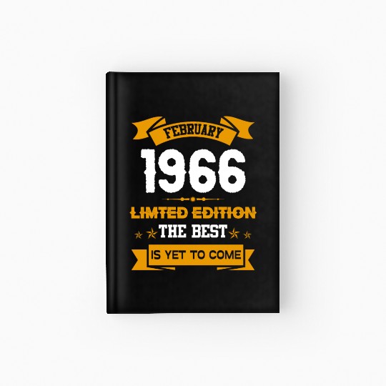 February 1966 Birthday Surprise Hardcover Journal