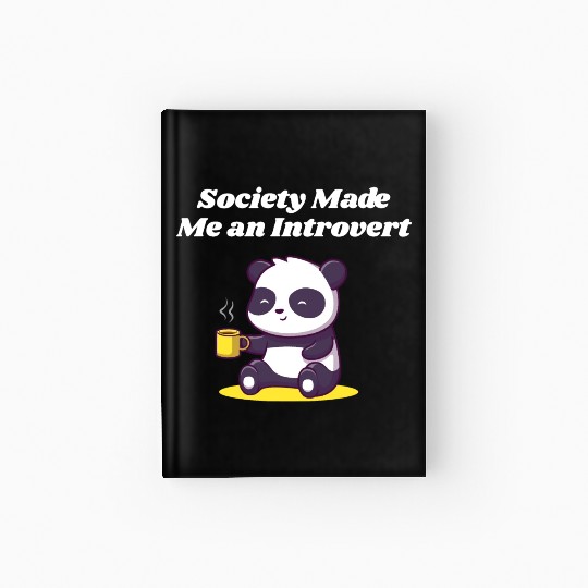 Handcrafted by Society Introvert Sayings Antisocia Hardcover Journal