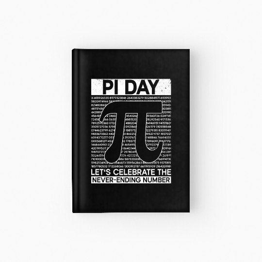 Pi Day Let's Celebrate The Never-Ending Number - Hardcover Journal