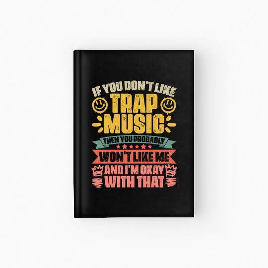 Retro Trap Music Trapping A Trap Vibes Trap Music Hardcover Journal