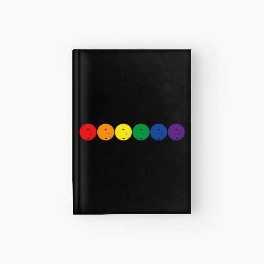 LGBT Flag Pickleball Lover Pickler Pride Rainbowam Hardcover Journal