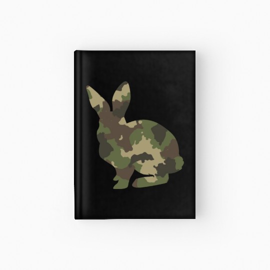 Bunny Camouflage Hardcover Journal