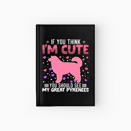 Great Pyrenees Heart Valentine's Day Animal For Hardcover Journal