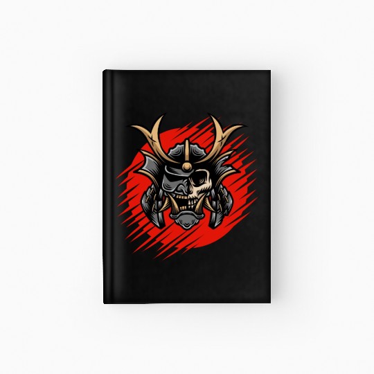 Bushido kabuki samurai japan graphic devil mask Hardcover Journal