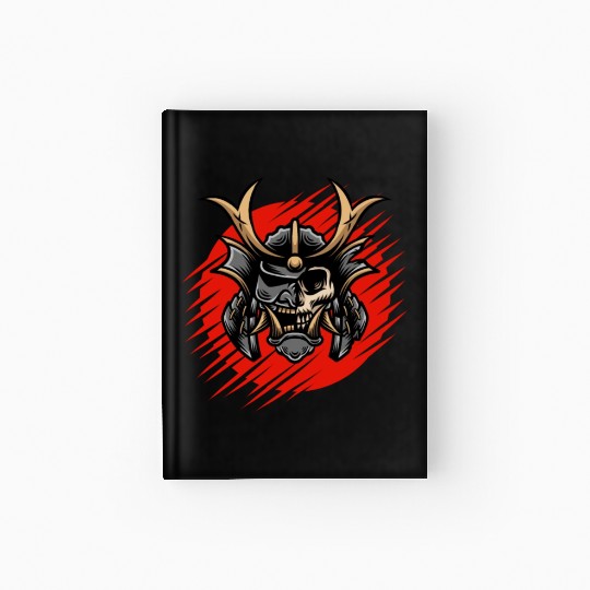 Bushido kabuki samurai japan graphic devil mask Hardcover Journal