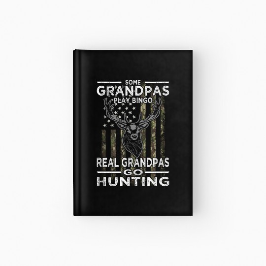 Buck Deer Hunting American Camouflage Hardcover Journal