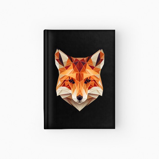 Fox Polygon Wild Animal Lover Wildlife Zookeeper Hardcover Journal