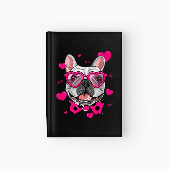 Pug Valentines Day For Pug Dog Lover and Pug Owner Hardcover Journal