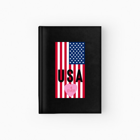 USA Stars and Stripes Hardcover Journal