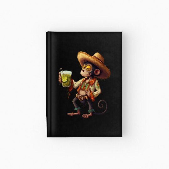 Spider Monkey Animal Lovers Mexican Cowboy Spider Hardcover Journal