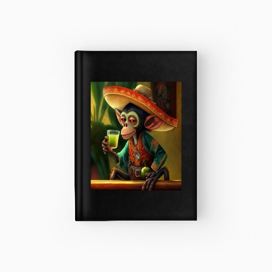 Spider Monkey Animal Lovers Mexican Cowboy Spider Hardcover Journal