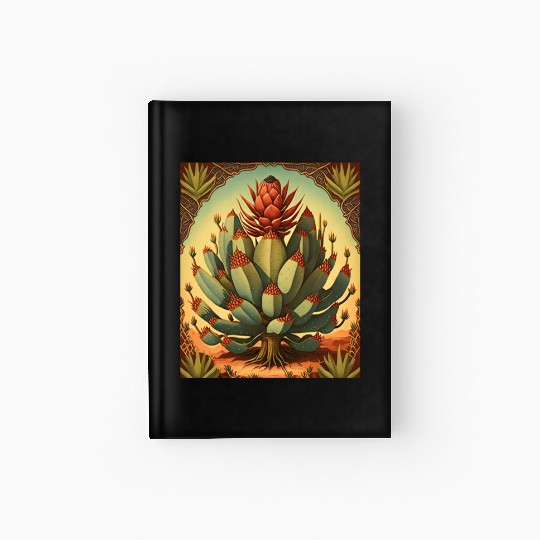 Agave Plant Collectors Agave Mexican Folk Painting Hardcover Journal