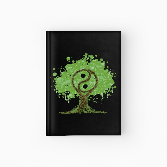 Ying Yang Tree of Life Hardcover Journal