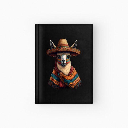 Cute Llama Animal Lovers Mexican Llama Mexican Hardcover Journal