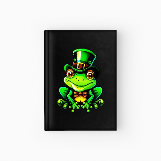 Saint Patrick's Day Frog Lucky Charm Hardcover Journal