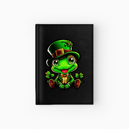 Frog Spells On St. Patrick's Day Hardcover Journal