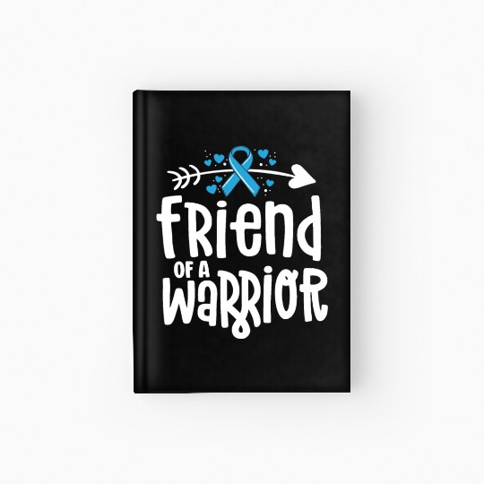 Friend Of A Warrior Support Team Prostate Cancer Hardcover Journal