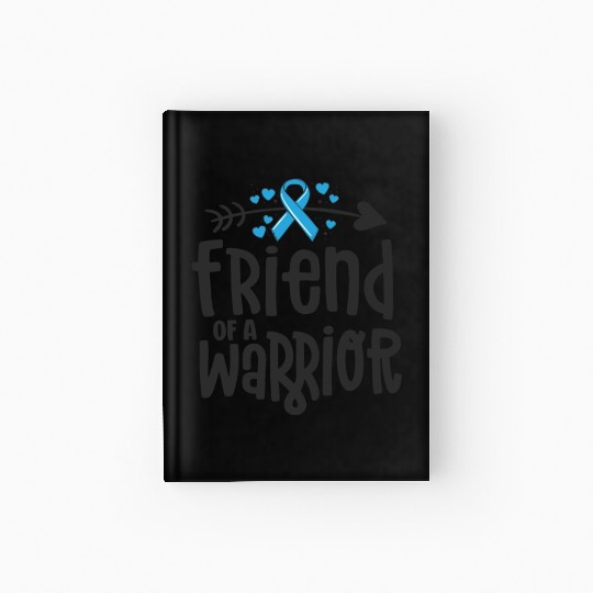Friend Of A Warrior Support Team Prostate Cancer Hardcover Journal