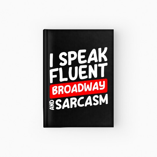 Actor Theater Fan Comedy Drama Club Hardcover Journal