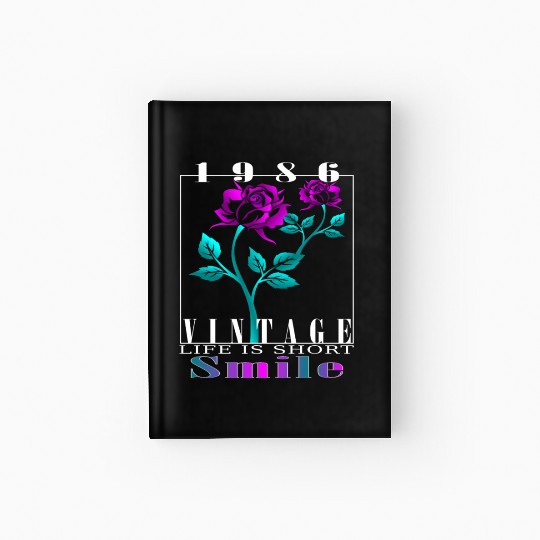 1986 Born Vintage Rose Gift Hardcover Journal