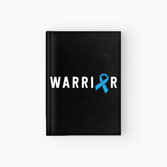 Prostate Cancer Warrior Light Blue Ribbon Dad Hardcover Journal
