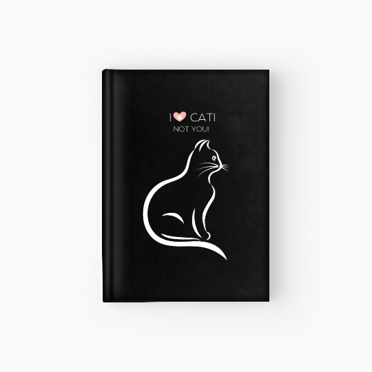 I Love Cat Hardcover Journal