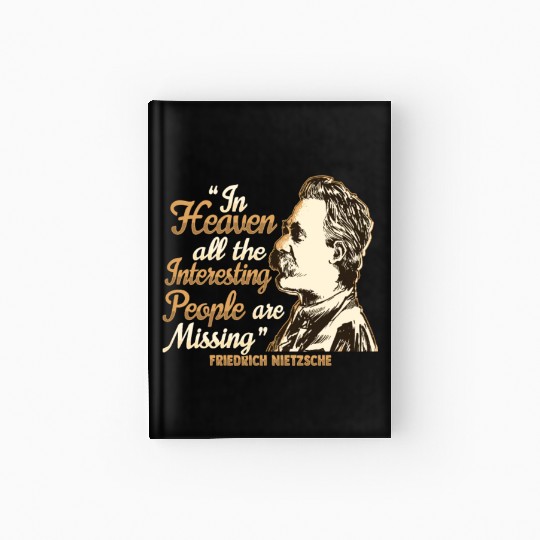 Nietzsche Quote Design for a Philosophy Student Hardcover Journal