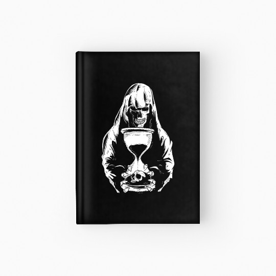 Death Grim Reaper Hourglass Heavy & Death Metal Hardcover Journal