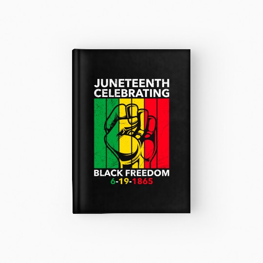 Juneteenth free since 1865 Black History US Africa Hardcover Journal