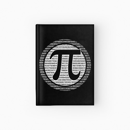 Digit Pi Numbers Math Holiday Mathematics Pi Day Hardcover Journal