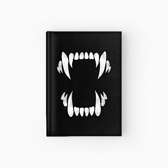 Scary Wolf Fangs Hardcover Journal