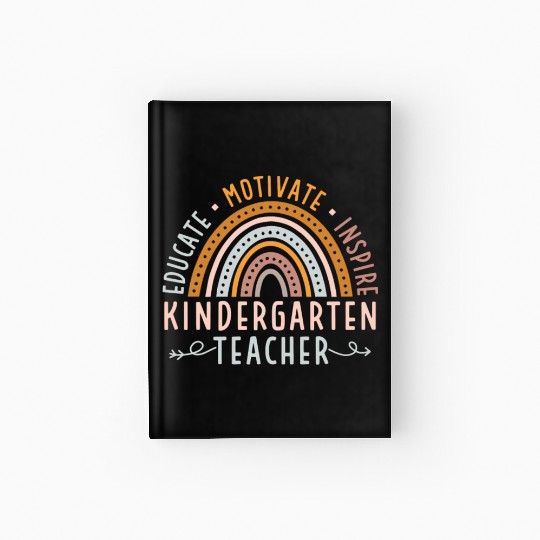 Educate Motivate Inspire Kindergarten Teacher Hardcover Journal