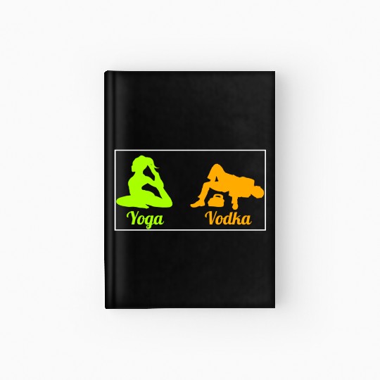 Difference Between Yoga And Vodka St Patricks Day Hardcover Journal