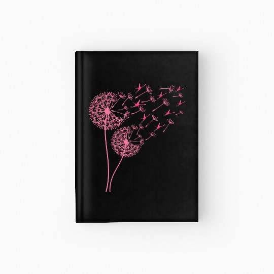 Flower Dandelion Tropical Bird Pink Flamingo Hardcover Journal