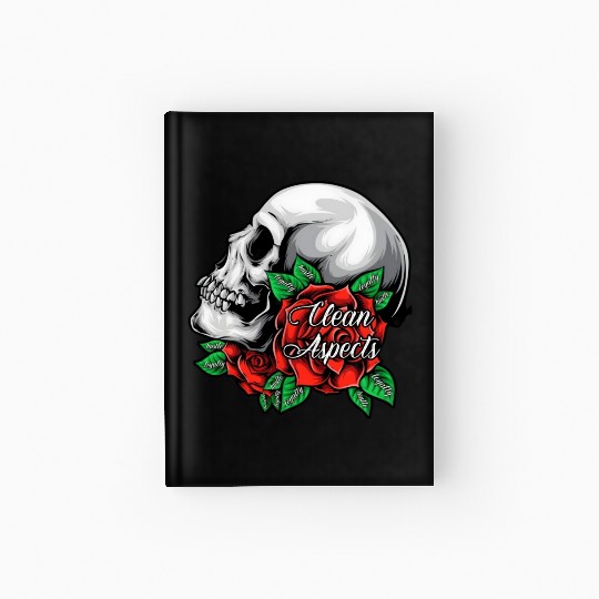 CA SKULL AND ROSES Hardcover Journal
