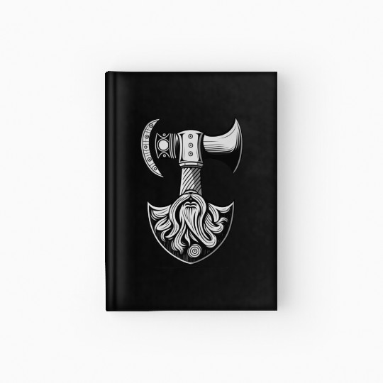 Odin Viking Ax Axe Valhalla Norman Norse Hardcover Journal