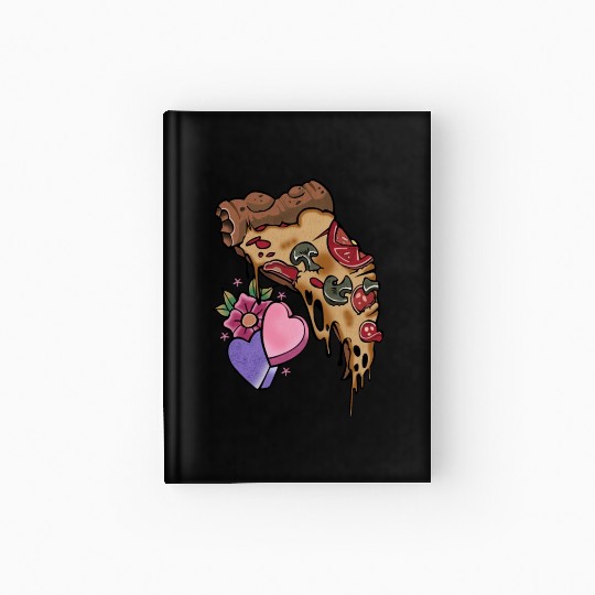 Pizza Is My Valentine Valentines Day Heart Hardcover Journal