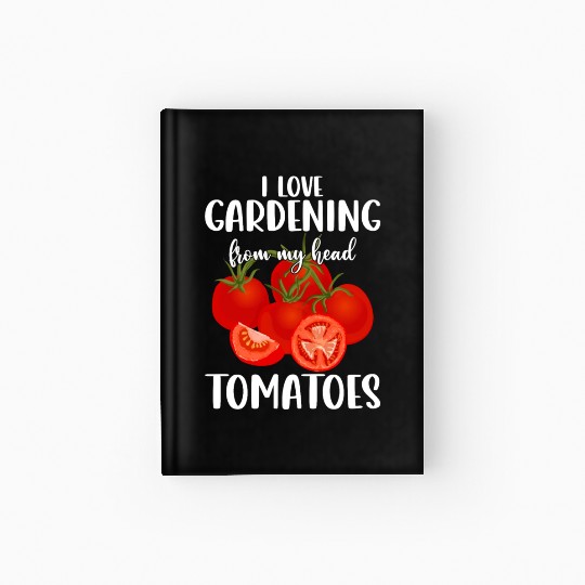 Vegetable Gardener Gardening Funny Pun Head Hardcover Journal