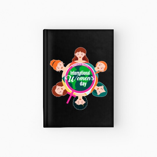 International Women's Day Theme 2023 Embrace Equit Hardcover Journal