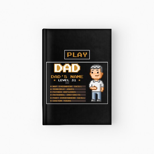 play dad - father's day gift Hardcover Journal