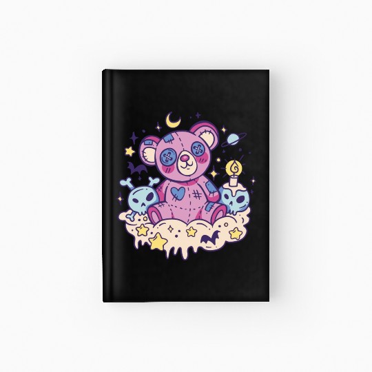 Scary creepy teddy bear Scary creepy teddy bear in Hardcover Journal