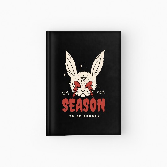 Spooky season scary bunny Spooky season scary bunn Hardcover Journal