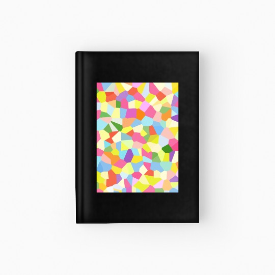Bright Colored Crystals. Crystal Pattern Hardcover Journal