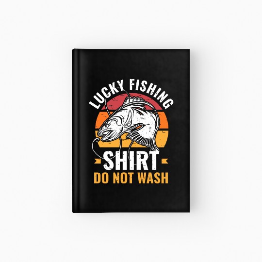 Lucky Fishing Hardcover Journal for Fish Hunter and Fisherman