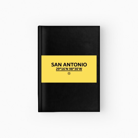 San Antonio S Coordinate's design Hardcover Journal