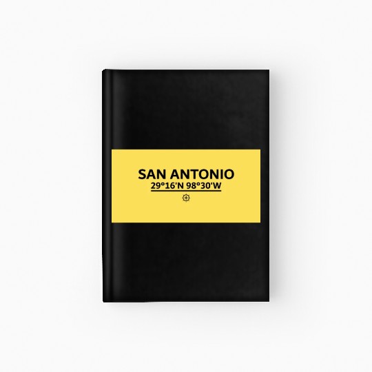 San Antonio S Coordinate's design Hardcover Journal