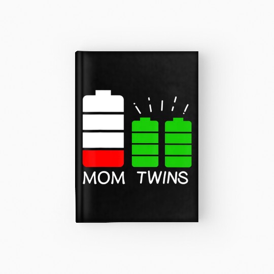 Twin Mom Low Battery Tired Mom Of Twins Hardcover Journal